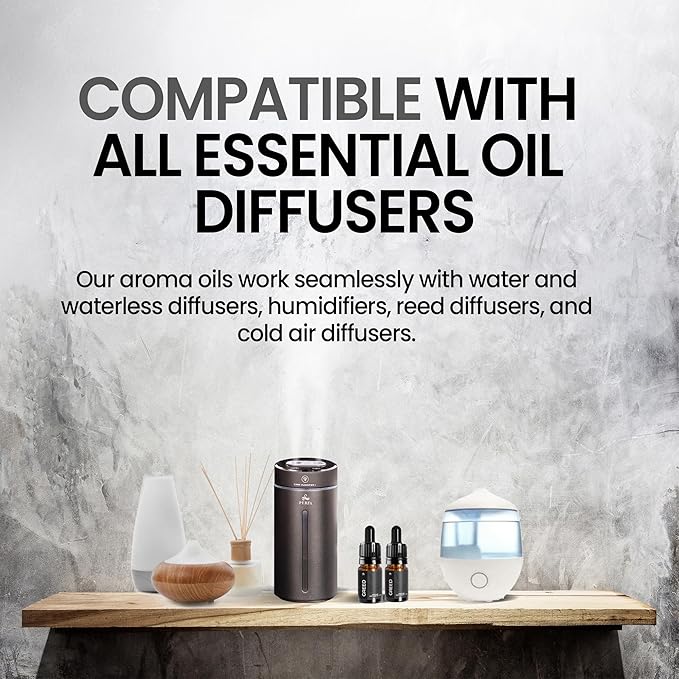 Greed Diffuser Oil | Perfume Diffuser Oil Refill | 10ml Oil Diffuser Essential Oils | Versatile and Mess-Free | Long-Lasting Essential Oils for Humidifiers for Spa, Home, and Office by Perfa