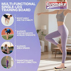 Foot Strengthener - Ankle Balance Board for Plantar Fasciitis, Foot Arch Stretcher, Sprained Ankle Recovery, Stability Exercises & Posture-Correction | Single-Leg | Non-Slip | w/Guide