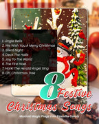 Christmas Snowman & Cardinal Snow Globe Light up Lantern with 8 Songs, 8" White Christmas Snow Globes for kids adults, 6H Timer & Dual Power Snowglobes Christmas Decorations Indoor Gifts for Women Men