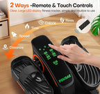 Under Desk Elliptical Machine, Electric Elliptical Leg Exerciser While Sitting for Seniors with Upgraded 15 Speeds & 12 Auto Mode, Forward & Reverse Direction, Quiet Portable Seated Pedal Exerciser