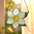 Narcissus December Birth Month Flower Acrylic Suncatcher, Flower Suncatchers for Window Hangings, Stained Glass Effect Garden Decor, Gift for Mother's Day, Mom, Grandma, Wife, Women