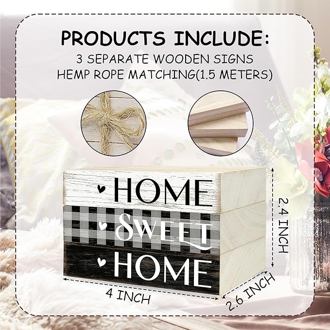 Mini Decorative Books For Home Decor, Small Wood Book Stack For Table Decor, Home Decor Book For Living Room Mantel, Farmhouse Stacked Books Decorative（L38）