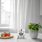 Kitchen Counter Decor, Life Is Short Lick The Bowl Sign, Funny Farmhouse Kitchen Wooden Plaque with Iron Stand for Dinning Room Desk Shelf Display-A11