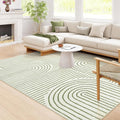 Lahome Abstract 9x12 Area Rugs for Living Room Bedroom, Soft Washable Rugs 9x12, Ultra-Thin Non-Slip Modern Dining Room Rug Non-Shedding Accent Carpet for Office, Green