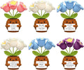 Wavwavw 6 Pcs Christian Gift for Women Inspirational Religious Gifts Positive Faith Scripture Crochet Handmade Bible Verse Crochet Doll with Prayer Card for Vbs Church(Lily of the Valley)