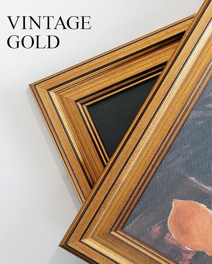 VIYYIEA Vintage Gold Framed Wall Art for Living Room, White Butterfly Canvas Prints Home Decor, Oil Painting Picture, Bedroom Wall Decor Gifts for Friends or Family -【Morpho polyphemus】-(10L x 8W)