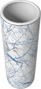 Red Lantern 24" Abstract Blue & Silver Umbrella Stand