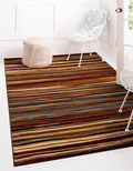 Unique Loom Barista Collection Area Rug - Icatu (3' 1" x 5' 3" Rectangle, Beige/Brown)