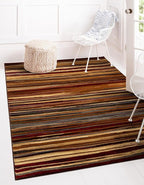 Unique Loom Barista Collection Area Rug - Icatu (3' 1" x 5' 3" Rectangle, Beige/Brown)