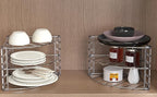 Deco Brothers 3-Tier Counter and Cabinet Corner Shelf Organizer, 2 Pack, Chrome