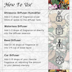 HIQILI Wild Bluebell Diffuser Oil for Scent Diffusers, Inspired by Jo M.lone's, Work & Relax, Ideal for Office, Bathroom, Travel - 3.38 Fl Oz