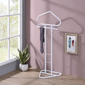 Kings Brand Furniture - Kalblins Metal Clothing Wardrobe Suit Valet Rack Stand, White