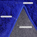 Rugs for Living Room 6x9, Soft Shaggy Modern Shag Area Rug for Bedroom, Upgrade Non-Slip Plush Fluffy Carpet for Kids Boys Girls Room Home Decor Aesthetic, Royal Blue