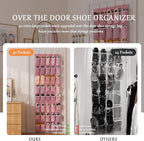 homyfort Over the Door Shoe Organizer, 40 Large Breathable Mesh Pocket,Space Saving Hanging Shoe Rack,Shoe Storage Holder for Entryway Bedroom Closet