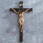 Kreative&Kind Catholic Crucifix Wall Cross, 10 Inch Jesus Cross for Wall, Hanging Realistic Crucifix Catholic Cross, Crucifijos Catolicos, Cristos Catolicos Home Décor, Religious Wall Art for Altar, Religious Gift