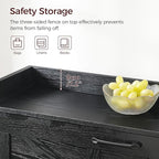 Shoe Storage Cabinet, Shoe Organizer with 2 Flip Drawers, Hidden Shoe Storage for Entryway, Freestanding Shoe Cabinet Organizer with Open Storages, Black SHHB9401