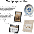 Americanflat Acrylic Easel Stand - 6" Tabletop Easel and Plate Stand - Set of 2 - Lightweight Display Holders for Photos, Cards, Frames, Books, Magazines, Albums - Home or Office Decor