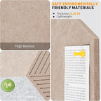 15'' Hexagon Cork Board Tiles Alternative 10 Pack, Adhesive Large Corkboard for Office Decorative, Hexagonal Felt Bulletin Board Tiles for Wall Vision Board, Sound Absorption Pin Board