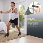 ProsourceFit Single Stackable Resistance Bands with Door Anchor and Exercise Guide, 8-12 LB, Heavy Duty Fitness Tube for Full-Body Exercises and Home Workouts