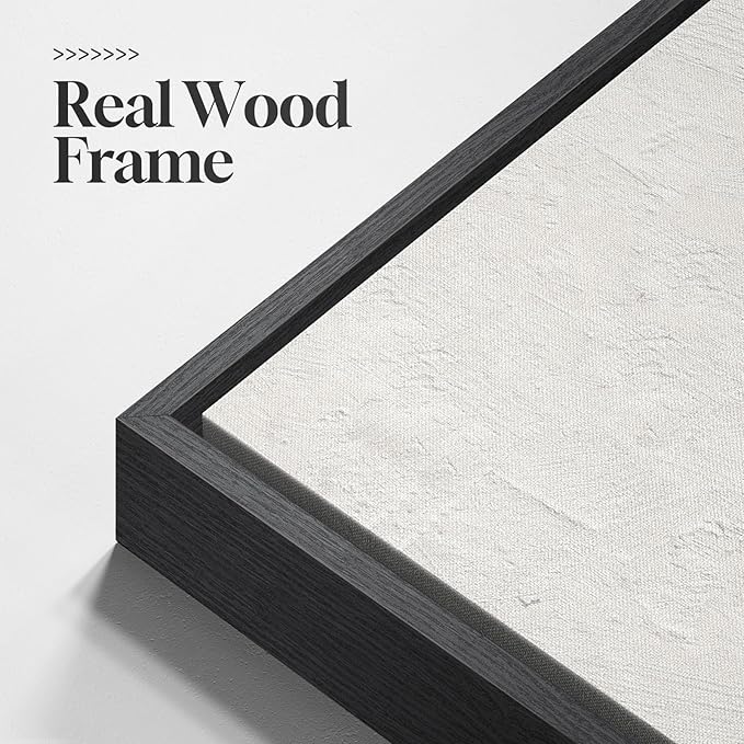 Large Framed Neutral Abstract Canvas Wall Art for Living Room, 3 Piece Wabi-Sabi Minimalist Modern Prints Paintings Artwork for Walls, Pictures Wall Decor for Bedroom, Office, Dining Room 24x36 In
