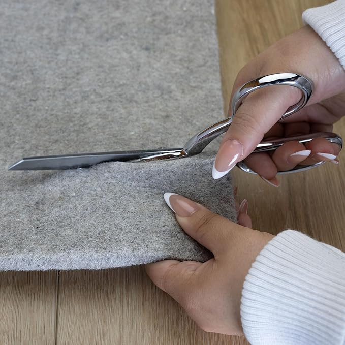 RUGPADUSA - Eco-Plush - 5'x7' - 1/2" Thick - 100% Felt - Luxurious Cushioned Rug Pad - Available in 3 Thicknesses, Many Custom Sizes