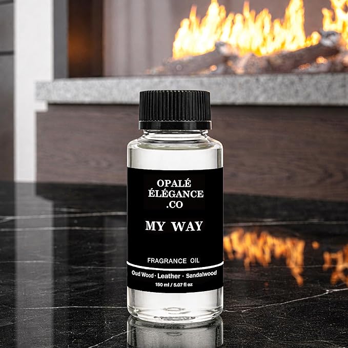 My Way 150mL Luxury Aroma Oil – Hotel Aromatherapy Diffuser Blend with Lush Sandalwood, Warm Cedar & Soft Iris – Long-Lasting Scent for Bedroom, Office & Living Spaces – Inspired by One Hotel Miami