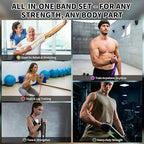 TOPOKO Resistance Bands Set of 5 – Pull Up Assistance Bands for Men & Women, Heavy Duty Workout Bands for Exercise, Strength Training, Stretching, Physical Therapy, Home & Gym