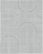 Lahome Abstract 8x10 Area Rugs for Living Room, Non Slip Bedroom Rug 8x10 Under Bed, Soft Grey Ultra-Thin Accent Carpet for Dining Room Office(8x10ft,Gray)