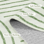Lahome Abstract 9x12 Area Rugs for Living Room Bedroom, Soft Washable Rugs 9x12, Ultra-Thin Non-Slip Modern Dining Room Rug Non-Shedding Accent Carpet for Office, Green