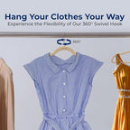 SereneLife 200 Pack Velvet Hangers - Non-Slip Felt Hangers with 360° Swivel Hook, Space-Saving, Ultra-Thin, Lightweight for Shirts, Sweaters, Hoodies, Kids Clothes & Dresses