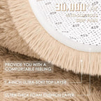 OLANLY 5x11 Machine Washable Large Area Rugs for Living Room, Bedroom, Soft Fluffy Shaggy Bedside Rug, Indoor Floor Carpet for Kids Girls and Boys, Dorms, Nursery, Home Decor Aesthetic, Beige