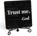 Home Decor, Farmhouse Shelf Decor For Living Room, Boho Aesthetic Table Decorations, Christian Gifts For Women Men, Entryway Tv Stand Fireplace Mantle Coffee Table Decoration (trust-03)