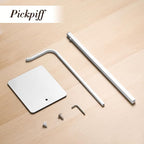 pickpiff Adjustable Purse Display Stand - White Tabletop Display Holder for Handbags, Wreaths and Banners, for Home Closets, Retail Displays and Vendor Booths (1-Pack) | Non-Slip Base