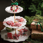 codree 8 PCS Christmas Hanging Lollipop Ornaments- Candy Ornaments for Christmas Tree- Candies Polymer Clay Ornament for Xmas Tree Party Decoration