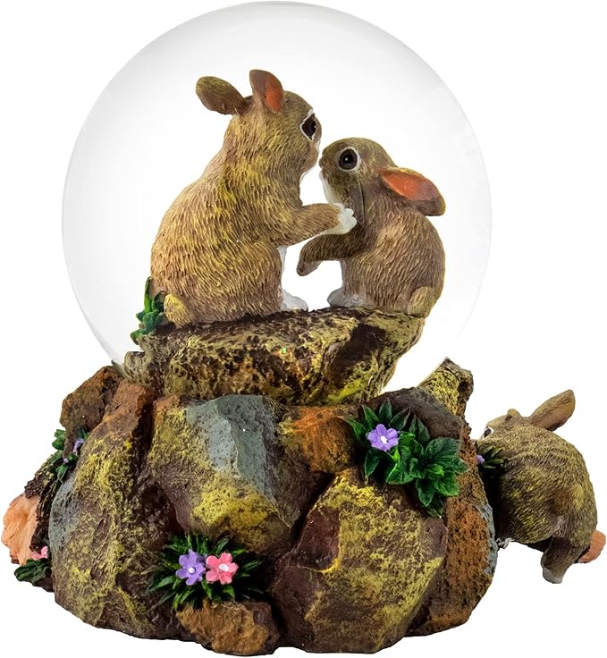 85 MM Bunny Family Playmates Water Globe