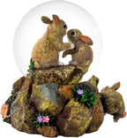 85 MM Bunny Family Playmates Water Globe