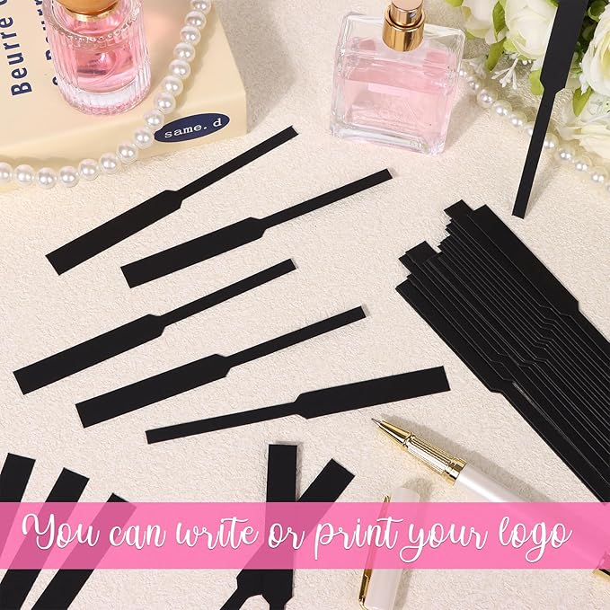 1000 Pcs Black Perfume Test Strips Disposable Fragrance Strips Perfume Paper Test Strips Premium Fragrance Blotter Strips Essential Oils Test Card for Scents Aromatherapy Testing