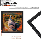 KTKDE 12x12 Picture Frame Set of 5, Wooden frames black, Wall Hanging Display, Best Square Photo Frame Studio Gallery for Photos, Posters & Art Prints