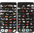 Luney Hanging Jewelry Organizer, 80 Pockets Earring Holder Organizer with Pockets for Woman, for Hanging Earrings, Necklaces, Bracelets, Rings, Storage, Closet(1PCS, No Zipper)