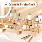 2 Sets, 6 PCS Total, Wood Risers Display Stand, Cupcake Dessert Cake Stand, Wooden Cologne Perfume Stands, Wood Riser for Kitchen Counter, Vendor Booth Display Items, Size: 9.4in, 10.6in, 11.8in (Walnut Color)