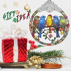 Christmas Ornaments - Stained Glass Christmas Decor - Birds Ornaments for Christmas Tree - Christmas Tree Ornament - Bird Lover Gift - Gifts for Friends - Xmas Gift Ideas - Gift Exchange