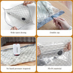 Travel Vacuum Storage Bags with USB Electric Pump, 15 Pack Compression Seal Bags for Luggage and Suitcase, Space Saver for Clothes and Clothing