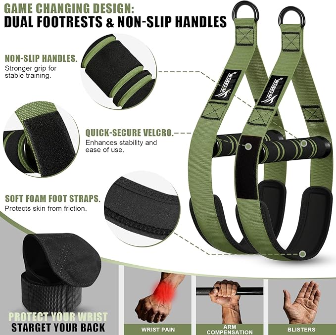 Upgraded Pull Up Assistance Bands, Heavy Duty Resistance Bands with Handles, Exercise Band with Door Anchor, Adjustable Workout Band Set for Pull Up Bar, Full Body Strength&Muscle Training, Home Gym