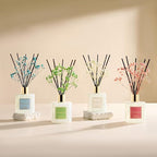 COCORRÍNA Reed Diffuser - Tuscan Orange 6.7 fl oz Reed Diffuser with Sticks, Home Bedrrom Bathroom Shelf Decor