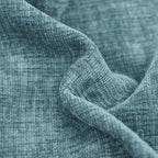 CaliTime Throw Pillow Covers Decorative 16 X 16 Inches Pack of 2 Cozy Chenille Cushion Cases for Couch Sofa Bed Living Room Home Smoke Blue