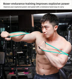 𝘀𝗮𝗻𝘀𝗲𝗻𝘄𝗮𝗻𝘄𝗼 Boxing Resistance Bands for Speed, Strength – Ideal for Fighters, Fitness Enthusiasts to Enhance Combat Techniques and Home Training with Varied Resistance Levels