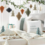 EASY JOY Christmas Party Decorations - 8 PCS Hanging Honeycomb Paper Ornaments Vintage Christmas Tree Decorations Paper Honeycomb Decor for Xmas, New Years Party, Ceilings, Home Decor