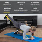 THERABAND Professional Resistance Band, Yellow Level 1 Light, 5 ft Exercise Band for Physical Therapy, Strength Training, Upper and Lower Body Workouts, Yoga and Pilates