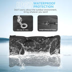 2PC Professional Vacuum Bags for Travel with 55W Super Power Electric Pump, Dobaly IP67 Reusable Vacuum Compression Bags for Suitcases and Backpack Space Saver Vacuum Bags Durable(2 Large+Pump)