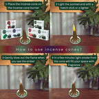 Trumiri Floral Incense Cones - Variety Pack - Total 60 Cone Incense (6 Scents x 10 Conos) - Rose, Lavender, Jasmin, Patchouli, Gardenia, Lily - Cone Incense Scents - Insense Cones - Incent Cone